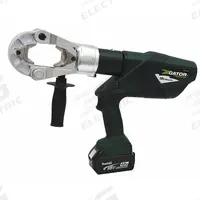 GREENLEE Cordless Crimping Tool: 18 V, Die Head, 1,500 kcmil Max Copper, For P/U Dies, Latching Head (MPN EK1550FLX11). Key specifications — attr532196: Yes; attr557685: 8 AWG; attr557684: 6 AWG; attr557683: 1,500 kcmil; attr557682: 1,250 kcmil; attr532165: Makita 18V LXT; attr532179: Bare Tool; attr532210: Gator.