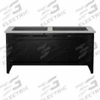 VERSADESK Computer Desk: Wood, Gray Matrix, 0 Drawers, 60 in Overall Wd, 31 in Overall Ht (MPN DV6030-BG). Key specifications — Desktop Material: Wood; Includes Modesty Panel: Yes; Kit Product Type: Computer Desk; Desktop Color: Gray Matrix; Brand: VERSADESK; Frame Color: Black; Frame Material: Steel; Product Type: Computer Desk.