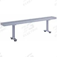 LYON Locker Room Bench: 6 ft x 9 1/2 in x 17 in, Aluminum, Gray, Anodized (MPN NF5824). Key specifications — Color: Gray; Material: Aluminum; Finish: Anodized; Brand: LYON.