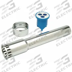 ZURN Vacuum Breaker Outlet Tube: Toilets, Brass, Flush Tube/Nut/Vacuum Breaker, 2 in Overall Wd (MPN P6001-A-AA-CP). Key specifications — Includes: Vacuum Breaker; Product Type: Vacuum Breaker Outlet Tube; Brand: ZURN; Compatible Series: ZEMS 6000.