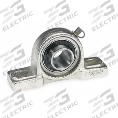 DAYTON Pillow Block Bearing: 3/4 in Bore, Cast Iron, Set Screws, 1 5/16 in Shaft Ht, 5 in Overall Lg (MPN 3FDD6). Key specifications — Brand: DAYTON; Mounting Bolt Size: 3/8 in; System of Measurement: Inch.