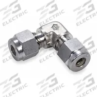 HAM-LET Compression Fitting Elbow: 14 mm OD x 14 mm OD Fitting Size, Compression x Compression (MPN 765L SS 14MM). Key specifications — Compatible Fitting Brands: Swagelok; Brand: HAM-LET.