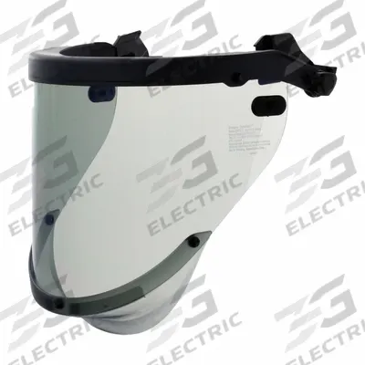 NATIONAL SAFETY APPAREL Faceshield with Slotted Adapter: 20 cal/sq cm ATPV (MPN H20HT) - Category 2 Face Shields
