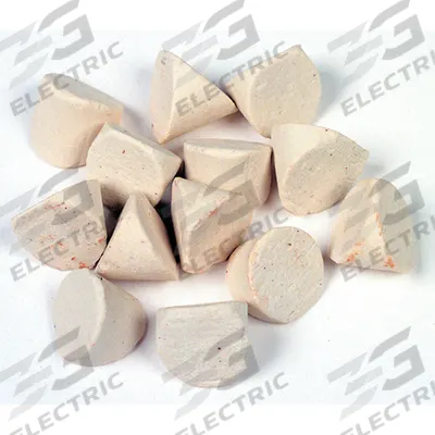 RAYTECH Finishing Media: Ceramilite, V-Cut Cylinder - Ceramilite Finishing Media