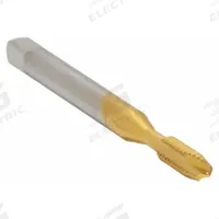 CLEVELAND Spiral Point Tap: #8-36 UNF, H2 / 2B, 2 Flute, Plug Chamfer, TiN Coated High Speed Steel (MPN C55306)