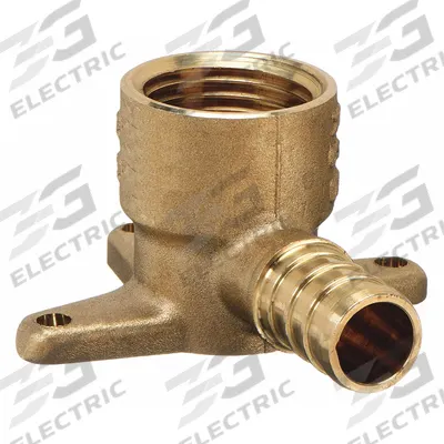 ZURN Barbed Fitting Elbow: 3/4 in ID x 3/4 in Pipe Size, Barbed x FNPT, Brass - Crimp-On Brass Barbed Tube Fittings