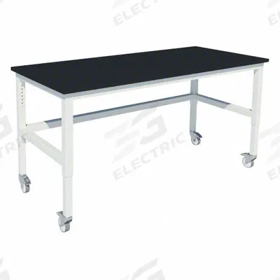 INSTOCK Heavy Duty Table: 30 in Overall Wd, 36 in Overall Ht, 6 ft Overall Lg, Phenolic - Adjustable-Height Laminate Surfaced Lab Tables