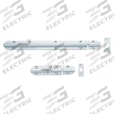 SUGATSUNE Door Bolt: Barrel Bolt, 1 7/16 in Ht, 7 5/16 in Wd - Door Bolts
