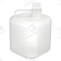APPROVED VENDOR Carboy: 5 L, 1.32 gal, Polypropylene, 268.7 mm x 190 mm x 270.5 mm, Screw On Cap (MPN 3UDT5). Key specifications — Product Type: Carboy; Body Color: White; Brand: APPROVED VENDOR; Shape: Rectangular; Basic Material: Plastic; Closure Type: Screw On Cap; For Use With: Acids; Includes Closure: Yes.