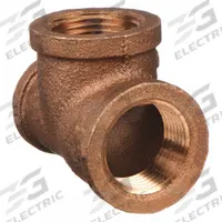 APPROVED VENDOR Metal Pipe Tee: Tee, 3/4 in x 1/2 in x 3/4 in, Brass, 200 psi, Reducer (MPN 22UL61). Key specifications — Brand: APPROVED VENDOR; Maximum Operating Pressure: 200 psi.