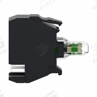SCHNEIDER ELECTRIC Lamp Module: 22 mm Size, White, LED, 24 V AC/DC Rating, No Transformer (MPN ZBVB14). Key specifications — Compatible Operator: Selector Switch; Compatible with Series: XB5; Terminal Connection Type: Plug-In; Brand: SCHNEIDER; Manufacturer Part Number: ZBVB14; Includes Bulb: Bulb Included.