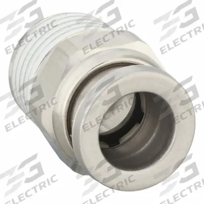 SMC Push-Fit Adapter Fitting: 8 mm OD x 1/4 in OD Size, Push-to-Connect x BSPT - Stainless Steel Tube Fittings