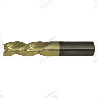 CLEVELAND Square End Mill: Carbide, ZrN Coated, 3 Flute, 1" Mill Dia, 3-1/2" LOC - Carbide Square End Mills for Aluminum