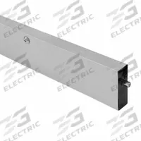 NATIONAL GUARD Automatic Door Bottom: Looped Insert, Aluminum, 48 in Lg, 2 15/16 in Wd, Black (MPN 520NA-48). Key specifications — Brand: NATIONAL GUARD.