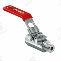 HAM-LET Manual Two-Way Ball Valve: 1/4 in, Stainless Steel, Straight, MBSPT x FBSPT, Two-Piece (MPN H-785-SS-R-1/4-T-LD). Key specifications — Brand: HAM-LET; Handle: Locking Lever.