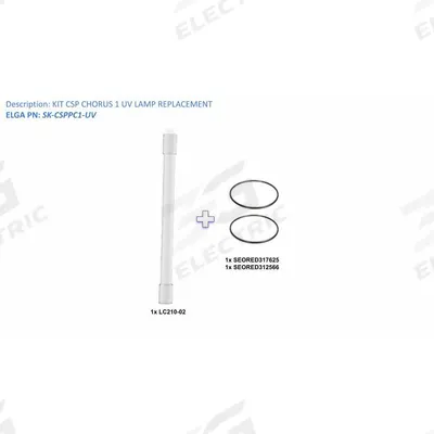 ELGA Flex UV Lamp Replacement Kit: SK-CSPPC1-UV - Water Purification System UV Lamps