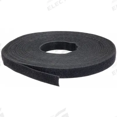 VELCRO BRAND Perforated Back to Back Strap: 75 ft Lg, 0.75 in Wd, 50 lb Tensile Strength - Perforated Hook-and-Loop Cable Tie Strips