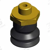SMC Vertical Vacuum Inlet: Bellows, M5 x 0.8, 8 mm Pad Dia, Silicone, Black, 40, 15.5 mm Pad Ht (MPN ZP3-T10BS-A5). Key specifications — attr1019101: ZP3-T10BS-A5; attr1019103: SMC; attr1019107: 40.