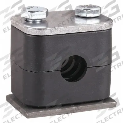 PARKER Vibration-Dampening Beta Clamp: Ribbed Bore, Steel Clamp, Polypropylene Cushion - Vibration-Dampening Textured Core Beta Clamps