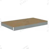 TENNSCO Shelf: 42 in x 18 in, 2,500 lb Load Capacity, Particleboard, Gray, Shelf (MPN ZLCS-4218D). Key specifications — Decking Material: Particleboard; Includes: (4) Beams; Decking Finish: Unfinished; Shelf Configuration: Single Straight; Color: Gray; Frame Material: Steel; Brand: TENNSCO; Frame Finish: Zinc Plated.