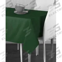 R & R TEXTILE Tablecloth: Rectangle, Green, 72 in Overall Lg, 52 in Overall Wd, Polyester (MPN AT-Signature-52x72-3180-ForestGreen). Key specifications — Material: Polyester; Brand: R & R TEXTILE.