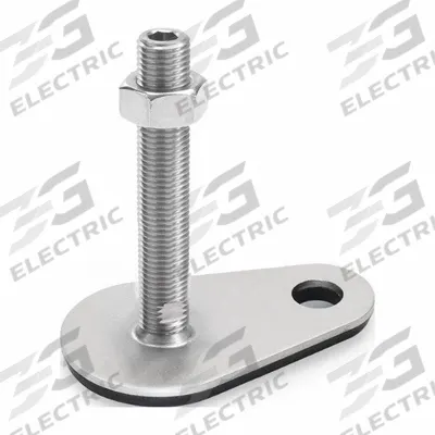 JW WINCO Male-End Leveling Mount: Swiveling Stud, 3/4"-10 Thread Size - Non-Skid Male Leveling Mounts
