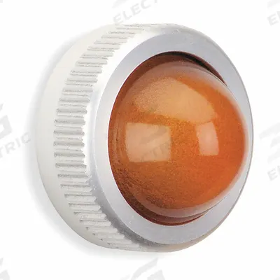 SCHNEIDER Pilot Light Lens: 30 mm Panel Mounting Hole Dia, Amber, Domed - Pilot-Light Lenses
