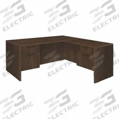REGENCY Desk: Particle Board, Walnut, 2 Pedestals, 4 Drawers, 66 in Overall Wd, 29 in Overall Ht (MPN LLD6630NW). Key specifications — Desktop Material: Particle Board; Includes Modesty Panel: Yes; Pedestal Location: Double Pedestal; Kit Product Type: Double Pedestal Desk; Desktop Color: Walnut; Brand: REGENCY; Frame Color: Neo Walnut; Frame Material: Particle Board.