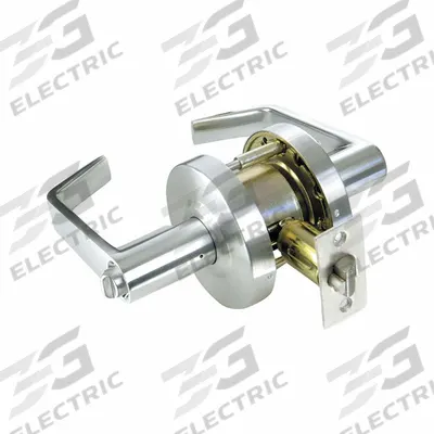 DESIGN HARDWARE Door Lever Lockset: Privacy Lever Locksets, Chrome