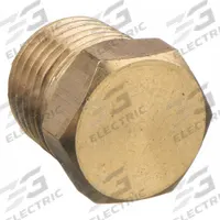 APPROVED VENDOR Plug: Plug, 1/2 in, NPT Threaded, Brass, 10 PK (MPN 6AZA8)