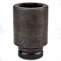 PROTO Impact Socket: 3/4 in Drive Size, SAE, 1 1/2 in Socket Size, 6-Point, Deep, Black Oxide (MPN J07524L). Key specifications — attr1215501: PROTO; attr1215515: Black Oxide; attr1215518: 1-1/2 in.