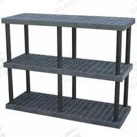 STRUCTURAL PLASTICS Plastic Shelving: 66 in x 24 in, 51 in Overall Ht, 3 Shelves (MPN S6624X3). Key specifications — Resistance Properties: Corrosion-Resistant; Frame Material: Plastic; Shelving Material: High Density Polyethylene; Brand: STRUCTURAL PLASTICS.