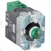 DAYTON Lamp Module and Contact Block: 22 mm Panel Mounting Size, 1NO, Green, LED, 24V AC/DC (MPN 30G151). Key specifications — Brand: DAYTON; Includes Bulb: Bulb Included; Lamp Module Voltage: 24V AC/DC.