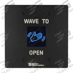 ESSEX Wave-to-Open Touch Plate: 4 1/2 in Ht, 1 1/4 in Dp, 4 1/2 in Wd, Black, Black (MPN HEW-3B). Key specifications — Color: Black; Product Type: Wave-to-Open Touch Plate; Operation Type: Wave-to-Open; ADA Compliant: No; Brand: ESSEX.
