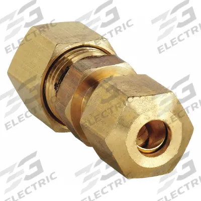APPROVED VENDOR Compression Fitting Adapter: 5/8 in OD x 1/2 in OD Fitting Size - Low-Lead Standard Sleeve Brass Compression Fitting