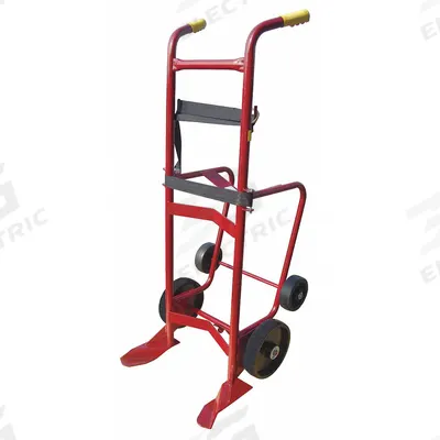Dayton Drum Hand Truck: For 55 gal Cntnr Cap, For Steel Container Material - Ergonomic Tilt-Back Dispensing Steel-Frame Drum Hand Trucks