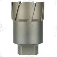MILWAUKEE Annular Cutter: 3 1/4 in Cutter Dia, 2 in Max Cutting Dp, Pilot Pin Included, Bright (MPN 49-57-3250). Key specifications — attr253884: Yes; attr253885: Bright; attr253886: Carbide; attr253888: Fractional Inch; attr277149: MILWAUKEE.