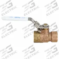 APOLLO Manual Two-Way Ball Valve: 1/2 in Size, Brass/Bronze, Straight, FNPT x FNPT, Two-Piece (MPN 77CLF10327A). Key specifications — Brand: APOLLO; Handle: Locking Lever.