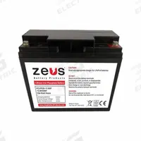 ZEUS BATTERY PRODUCTS Rechargeable Batteries: 12.8V DC, 20 Ah Capacity, 7.13 in Ht, 3.03 in Wd, M5 (MPN PCLFP20-12.8SP). Key specifications — Terminal Connection: M5; Brand: ZEUS BATTERY PRODUCTS; Housing Material: ABS.