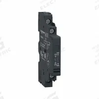 SCHNEIDER Auxiliary Contact: 2NO, 6 A Max Current (AC), Side Mount, Side-Mounted (MPN GVAN20). Key specifications — Brand: SCHNEIDER; Compatible with Series: TeSys Deca.