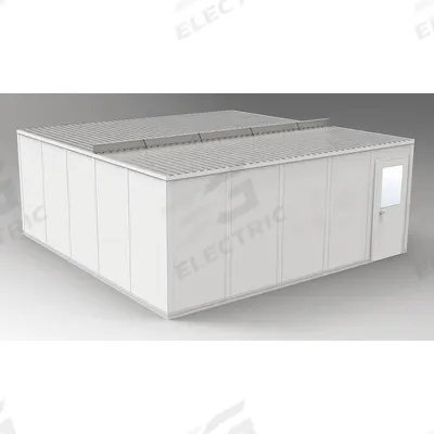 PORTA-FAB Modular In-Plant Office: 20 ft x 20 ft x 8 ft, 4 Walls, Vinyl-Covered Drywall - 4-Wall Unassembled In-Plant Offices