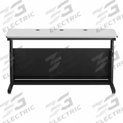 VERSADESK Standing Desk: White, Wood, 60 in Overall Wd, 24 in Overall Dp, 36 in Max Desktop Ht (MPN CTL6024-BW). Key specifications — Frame Color: Black; Frame Material: Laminate; Brand: VERSADESK; Desktop Color: White; Desktop Material: Wood.