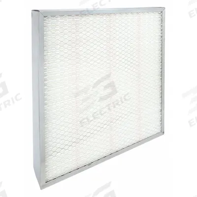GRAINGER Minipleat Air Filter: 24 in x 24 in x 4 in, Fiberglass, Metal, No Header - MERV 14 Minipleat Air Filters