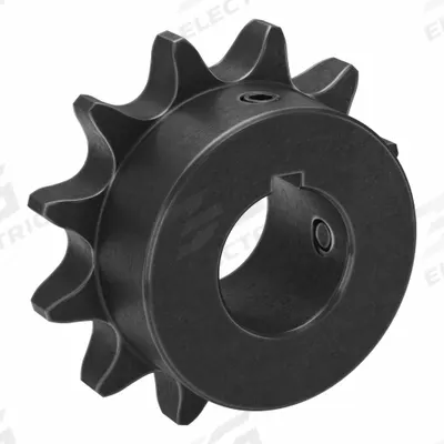 TSUBAKI Single Strand Sprocket: 60, For 3/4 in Chain Pitch, 1 1/8 in Bore Dia, 12 Teeth - Size 60 Fixed-Bore Roller Chain Sprockets