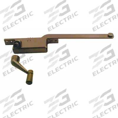 PRIME-LINE Window Operator: Crank, Handle Included, Left-Hand, Frame, Brown - Awning & Casement Window Operators & Handles