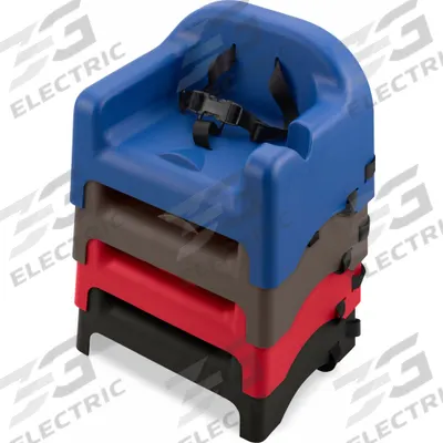 CARLISLE Booster Seat: Black, 10 1/2 in Overall Ht, 11 3/4 in Overall Wd - Booster Seats