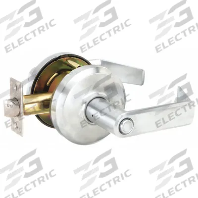 DORMAKABA Door Lockset: Privacy Lever Locksets, Chrome, ADA Compliant