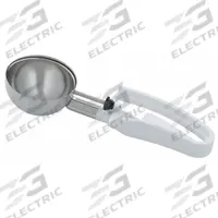 VOLLRATH Disher: 4.7 oz Capacity, Stainless Steel, NSF Certified, 3 in Bowl Dia, 47390. Key specifications — Manufacturer Part Number: 47390; Material: Stainless Steel; NSF Certified: Yes; Product Type: Squeeze Disher; Scoop Size: #6; Brand: VOLLRATH.
