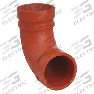 GRUVLOK Metal Pipe Elbow: 90° Elbow, 4 in x 4 in, Ductile Iron - Grooved Pipe Fittings