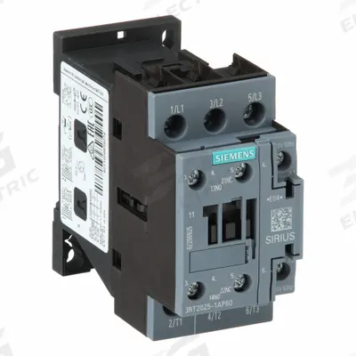 Siemens Magnetic Contactor: Non-Reversing, 3 Poles, 3NO Contacts, 17 A - Non-Reversing IEC Contactors
